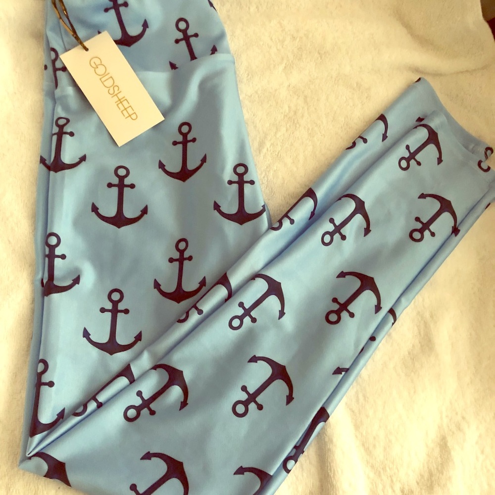 GoldSheep Nautical Print Legging